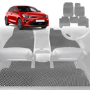 6D Diamond Car Floor Mats for Kia Rio 2016 - Current (YB SC) - Custom-Fit Carpet Liner-2