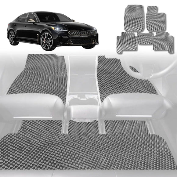 6D Diamond Car Floor Mats for Kia Stinger 2017 - Current CK - Custom-Fit Carpet Liner