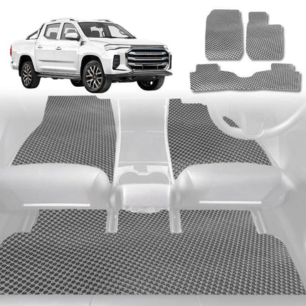 6D Diamond Car Floor Mats for LDV T60 Max 2017 - Current T60 Pro - Custom-Fit Carpet Liner - 0