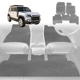 6D Diamond Car Floor Mats for Land Rover Defender 110 2020 - Current L663 - Custom-Fit Carpet Liner - 0