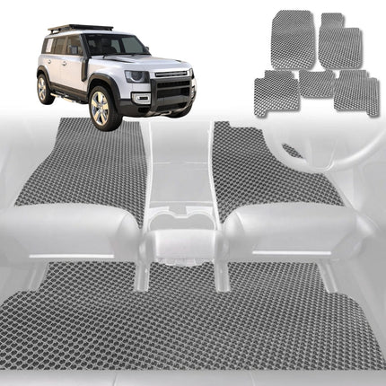 6D Diamond Car Floor Mats for Land Rover Defender 110 2020 - Current L663 - Custom-Fit Carpet Liner - 0