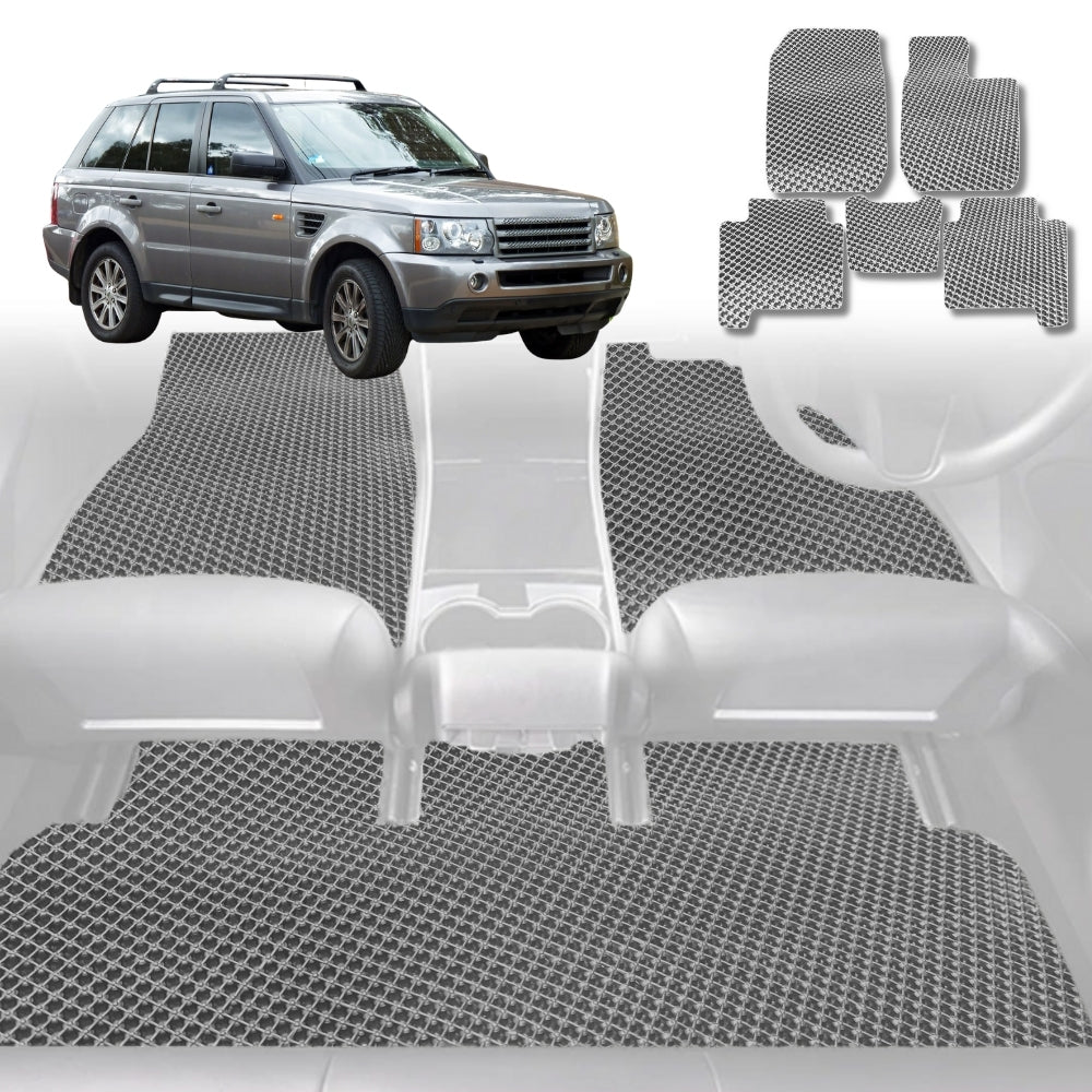 6D Diamond Car Floor Mats for Land Rover Range Rover Sport 2005 - 2013 L320 - Custom-Fit Carpet Liner - 0
