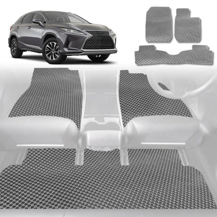 6D Diamond Car Floor Mats for Lexus RX 2015 - 2022 (20R, 25R, 26R) - Custom-Fit Carpet Liner - 0