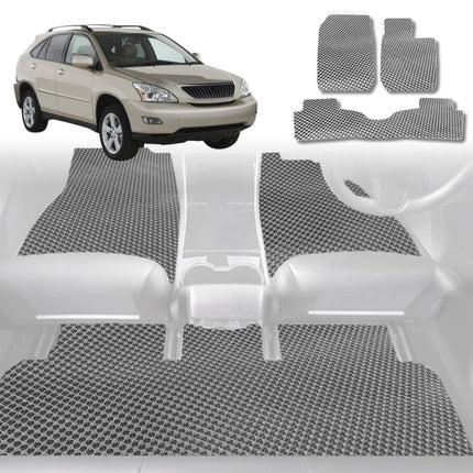 6D Diamond Car Floor Mats for Lexus RX 2003 - 2009 (GSU35) - Custom-Fit Carpet Liner - 0