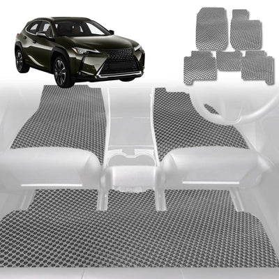 6D Diamond Car Floor Mats for Lexus UX 2021 - Current 10R, 15R - Custom-Fit Carpet Liner - 0