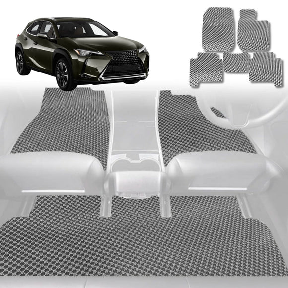 6D Diamond Car Floor Mats for Lexus UX 2021 - Current 10R, 15R - Custom-Fit Carpet Liner
