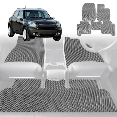6D Diamond Car Floor Mats for MINI Countryman 2010 - 2017 (R60) - Custom-Fit Carpet Liner - 0
