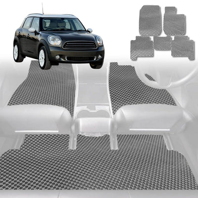 6D Diamond Car Floor Mats for MINI Countryman 2010 - 2017 (R60) - Custom-Fit Carpet Liner - 0