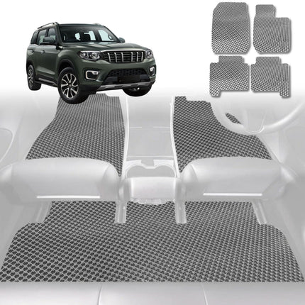 6D Diamond Car Floor Mats for Mahindra Scorpio 2022 - Current (Z101) - Custom-Fit Carpet Liner - 0