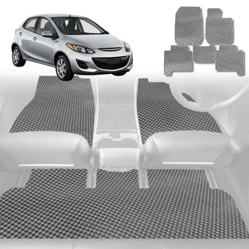 6D Diamond Car Floor Mats for Mazda 2 2014 - Current DL, DJ - Custom-Fit Carpet Liner - 0