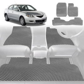 6D Diamond Car Floor Mats for Mazda 3 2004 - 2009 BK - Custom-Fit Carpet Liner - 0