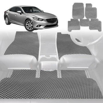 6D Diamond Car Floor Mats for Mazda 6 2008 - 2012 (GH) - Custom-Fit Carpet Liner - 0