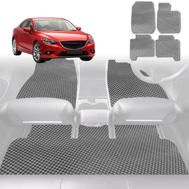6D Diamond Car Floor Mats for Mazda 6 2013 - Current (GJ) - Custom-Fit Carpet Liner - 0