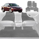 6D Diamond Car Floor Mats for Mazda 6 2002 - 2008 GG, GH, GY, GH1 - Custom-Fit Carpet Liner-2