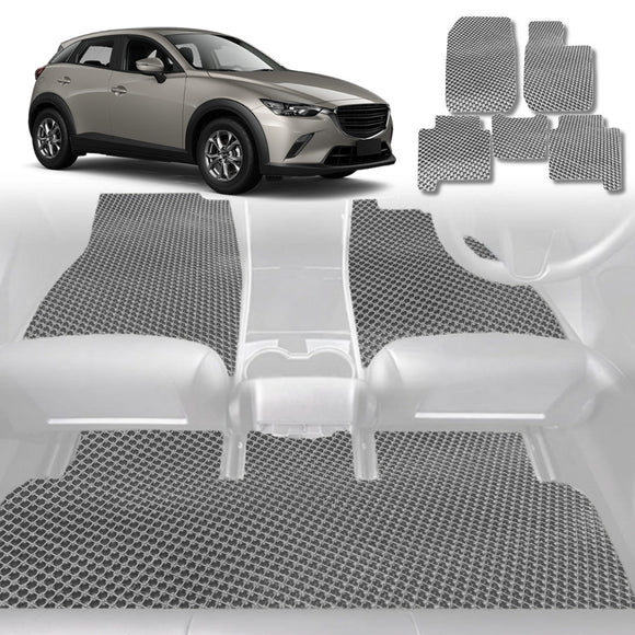 6D Diamond Car Floor Mats for Mazda CX-3 2015 - Current DK - Custom-Fit Carpet Liner
