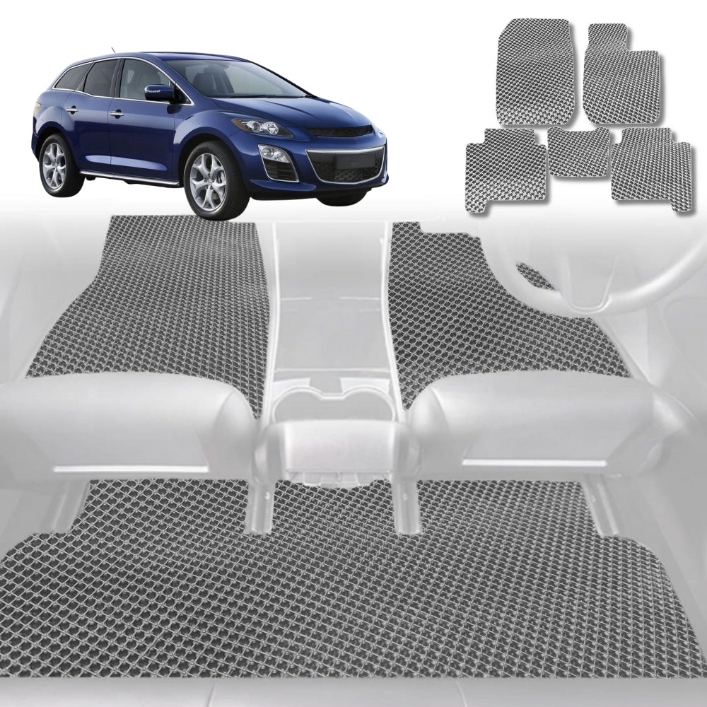 6D Diamond Car Floor Mats for Mazda CX-7 2006 - 2012 ER - Custom-Fit Carpet Liner - 0