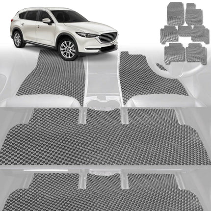 6D Diamond Car Floor Mats for Mazda CX-8 2018 - Current (KG) - Custom-Fit Carpet Liner - 0
