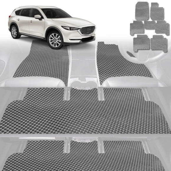 6D Diamond Car Floor Mats for Mazda CX-8 2018 - Current (KG) - Custom-Fit Carpet Liner