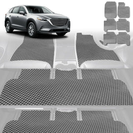 6D Diamond Car Floor Mats for Mazda CX-9 2007 - 2016 (TB) - Custom-Fit Carpet Liner - 0