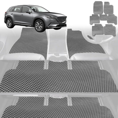 6D Diamond Car Floor Mats for Mazda CX-9 2016 - Current (TC) - Custom-Fit Carpet Liner - 0