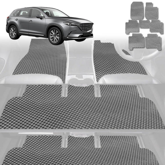 6D Diamond Car Floor Mats for Mazda CX-9 2016 - Current (TC) - Custom-Fit Carpet Liner