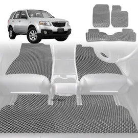 6D Diamond Car Floor Mats for Mazda 2 2007 - 2014 DE - Custom-Fit Carpet Liner - 0