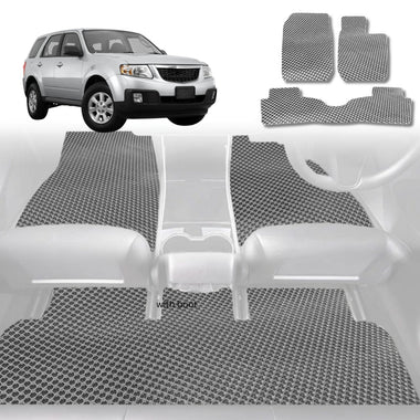 6D Diamond Car Floor Mats for Mazda 2 2007 - 2014 DE - Custom-Fit Carpet Liner - 0