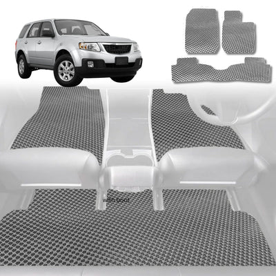 6D Diamond Car Floor Mats for Mazda 2 2007 - 2014 DE - Custom-Fit Carpet Liner - 0