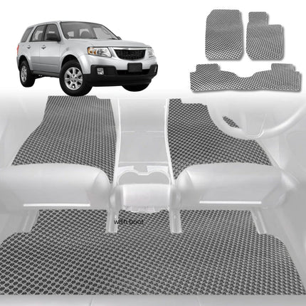 6D Diamond Car Floor Mats for Mazda 2 2007 - 2014 DE - Custom-Fit Carpet Liner - 0