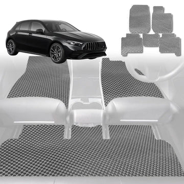 6D Diamond Car Floor Mats for Mercedes-Benz A-Class 2018 - Current (W177) - Custom-Fit Carpet Liner - 0