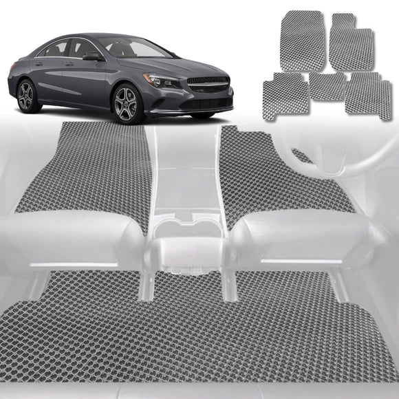 6D Diamond Car Floor Mats for Mercedes-Benz CLA-Class 2013 - 2019 (C117) - Custom-Fit Carpet Liner