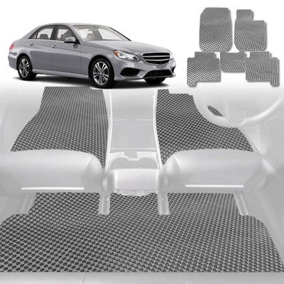 6D Diamond Car Floor Mats for Mercedes-Benz E-Class 2009 - 2016 Sedan (W212) - Custom-Fit Carpet Liner - 0
