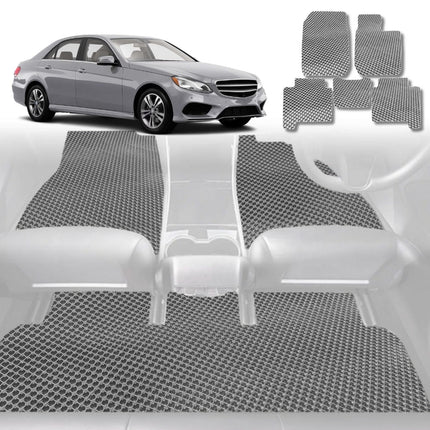 6D Diamond Car Floor Mats for Mercedes-Benz E-Class 2009 - 2016 Sedan (W212) - Custom-Fit Carpet Liner - 0