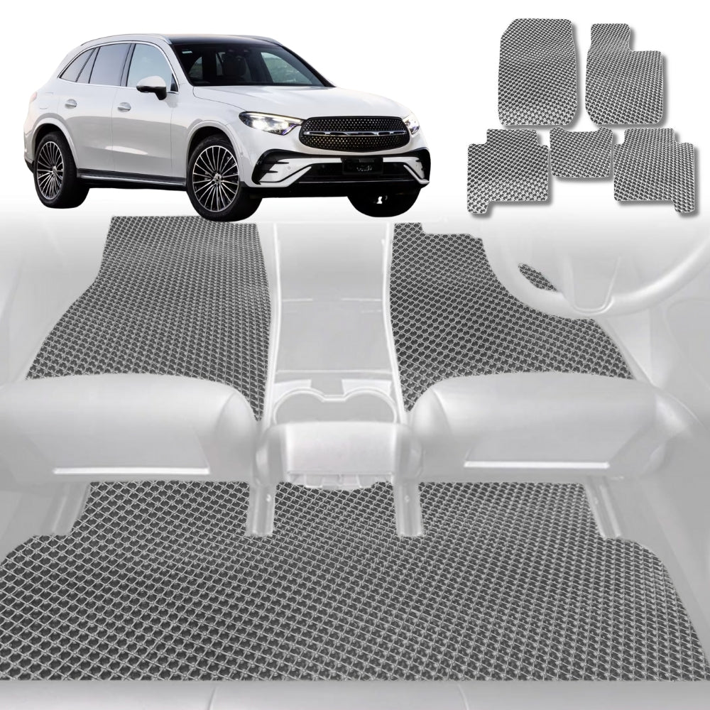 6D Diamond Car Floor Mats for Mercedes-Benz GLC 2015 - 2022 SUV (X253) - Custom-Fit Carpet Liner - 0