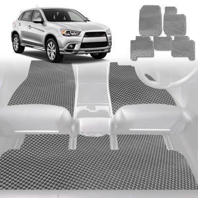 6D Diamond Car Floor Mats for Mitsubishi ASX 2010 - Current (GA) - Custom-Fit Carpet Liner - 0