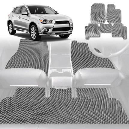 6D Diamond Car Floor Mats for Mitsubishi ASX 2010 - Current (GA) - Custom-Fit Carpet Liner - 0