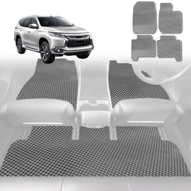 6D Diamond Car Floor Mats for Mitsubishi Challenger 2008 - 2016 (PB/PC) - Custom-Fit Carpet Liner - 0