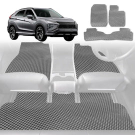 6D Diamond Car Floor Mats for Mitsubishi Eclipse Cross 2017 - Current YA - Custom-Fit Carpet Liner - 0