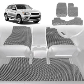 6D Diamond Car Floor Mats for Mitsubishi Outlander 2006 - 2012 (CW/ZG/ZH) - Custom-Fit Carpet Liner - 0