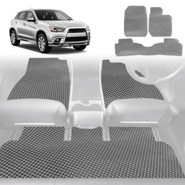6D Diamond Car Floor Mats for Mitsubishi Outlander 2006 - 2012 (CW/ZG/ZH) - Custom-Fit Carpet Liner - 0