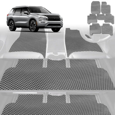 6D Diamond Car Floor Mats for Mitsubishi Outlander 2022 - Current (ZM) - Custom-Fit Carpet Liner - 0