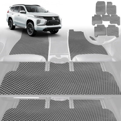 6D Diamond Car Floor Mats for Mitsubishi Pajero Sport 2015 - Current (KR/KS/QE/QF) - Custom-Fit Carpet Liner - 0