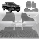 6D Diamond Car Floor Mats for Mitsubishi Triton Double Cab 2015 - 2023 (MQ MR) - Custom-Fit Carpet Liner-2