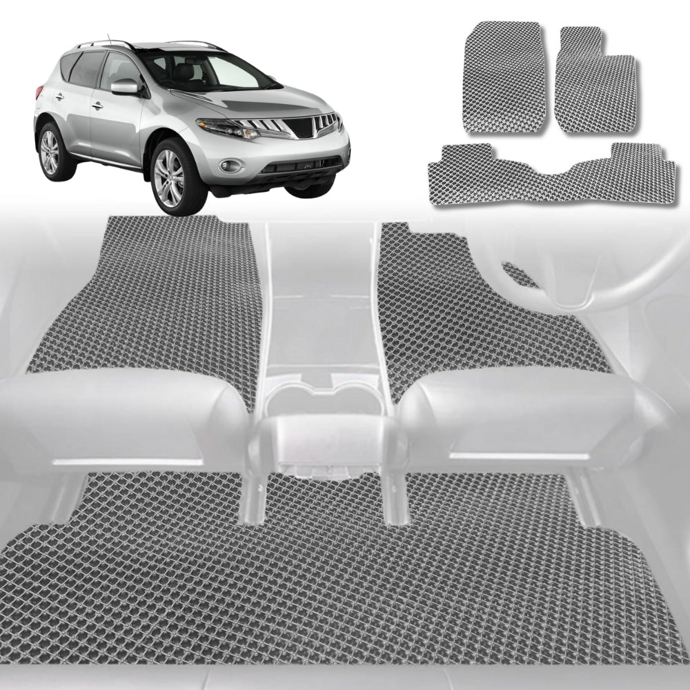 6D Diamond Car Floor Mats for Nissan Murano 2009 - 2015 Z51 - Custom-Fit Carpet Liner - 0