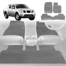 6D Diamond Car Floor Mats for Nissan Navara Dual Cab 2005 - 2014 (D40 ST/STX) - Custom-Fit Carpet Liner-2