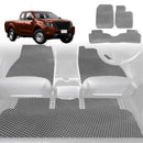 6D Diamond Car Floor Mats for Nissan Navara Dual Cab 2015 - Current (NP300/D23 STX with rear cupholder) - Custom-Fit Carpet Liner-2
