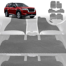6D Diamond Car Floor Mats for Nissan Navara King Cab 2015 - Current (NP300/D23) - Custom-Fit Carpet Liner - 0