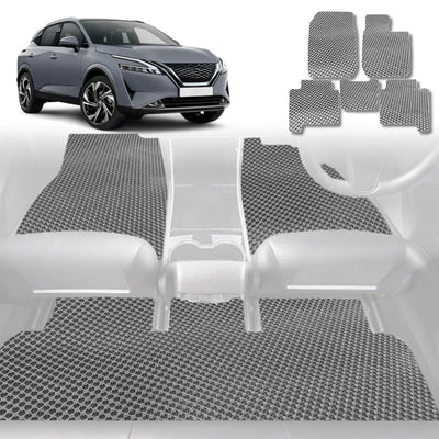 6D Diamond Car Floor Mats for Nissan QASHQAI 2014 - 2021 (J11) - Custom-Fit Carpet Liner - 0