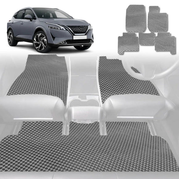 6D Diamond Car Floor Mats for Nissan QASHQAI 2014 - 2021 (J11) - Custom-Fit Carpet Liner