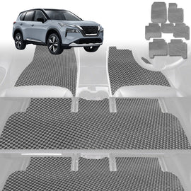 6D Diamond Car Floor Mats for Nissan X-TRAIL 2014 - 2022 (T32) - Custom-Fit Carpet Liner - 0